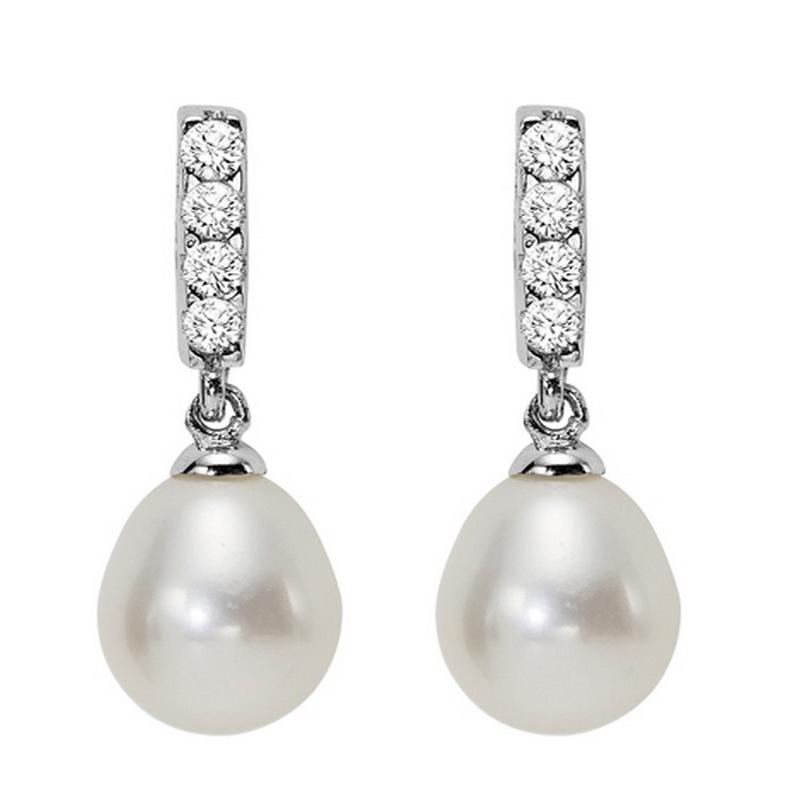 Silver Pearl Earrings