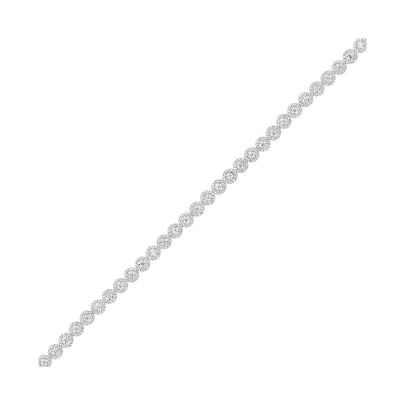 14Kt White Gold Diamond (5Ctw) Bracelet