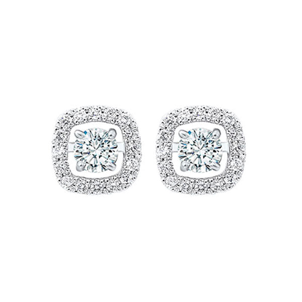 14Kt White Gold Diamond (1/5Ctw) Earring