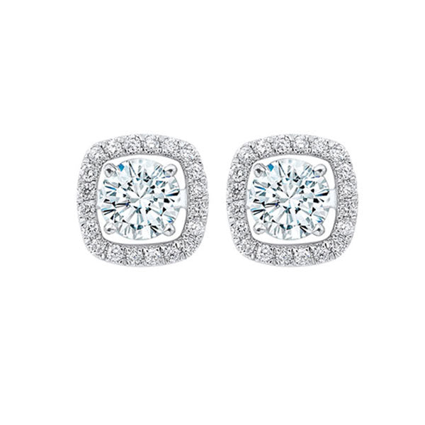 14Kt White Gold Diamond (1/4Ctw) Earring