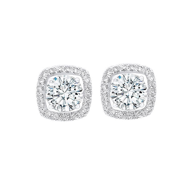 14Kt White Gold Diamond (1/3Ctw) Earring