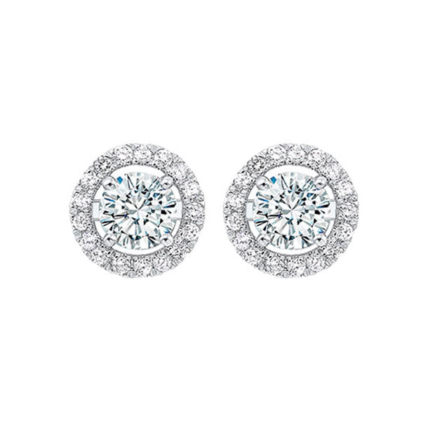 14Kt White Gold Diamond (1/5Ctw) Earring