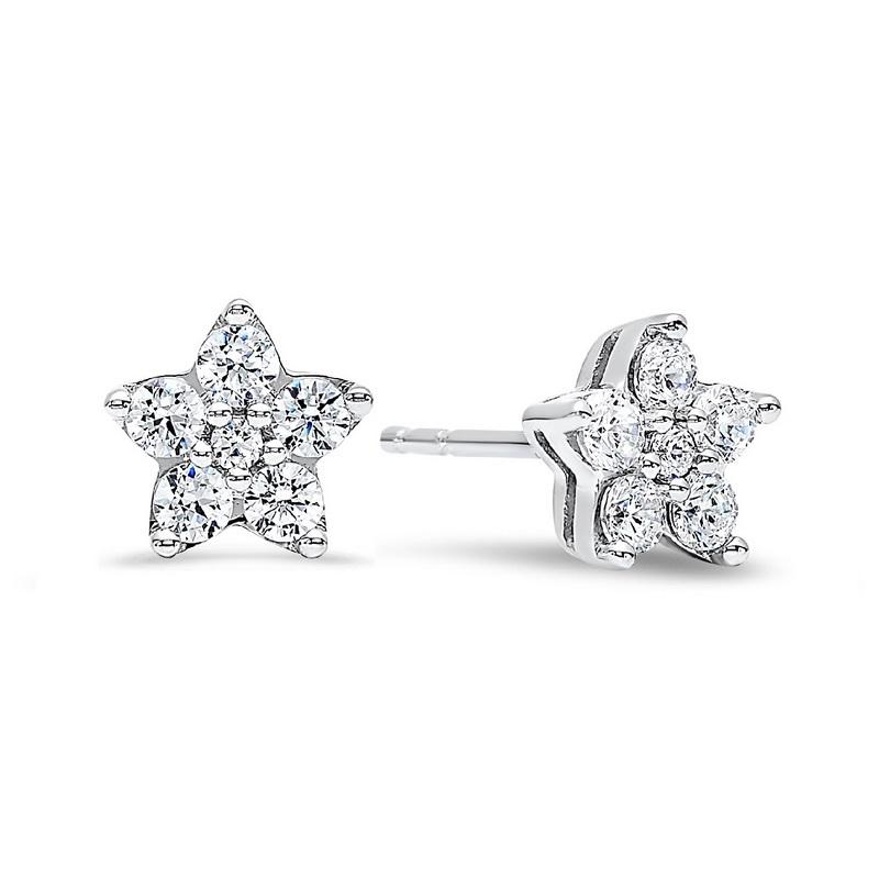 Silver Star Earrings