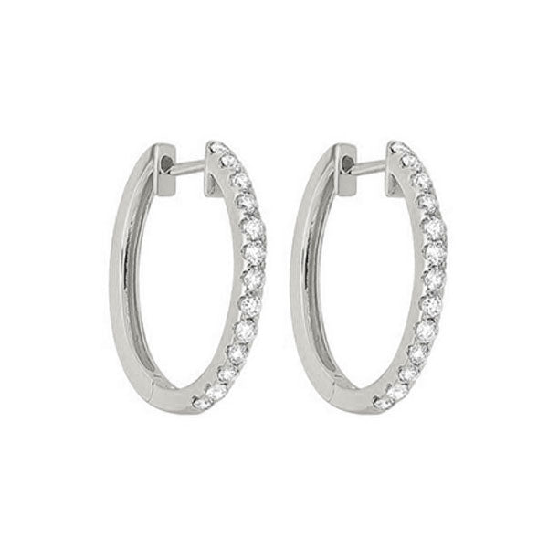 14Kt White Gold Diamond (1/2Ctw) Earring