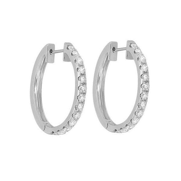 14Kt White Gold Diamond (2Ctw) Earring