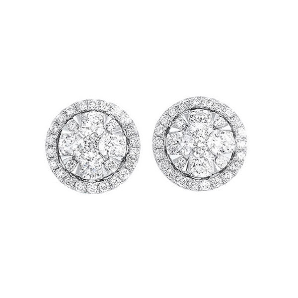 14Kt White Gold Diamond (1/2Ctw) Earring