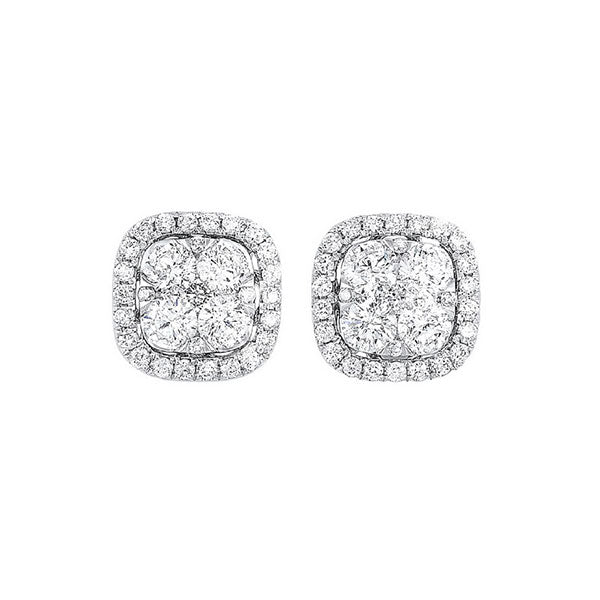 14Kt White Gold Diamond (1/2Ctw) Earring