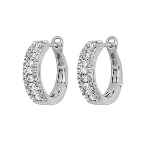 14Kt White Gold Diamond (1/2Ctw) Earring