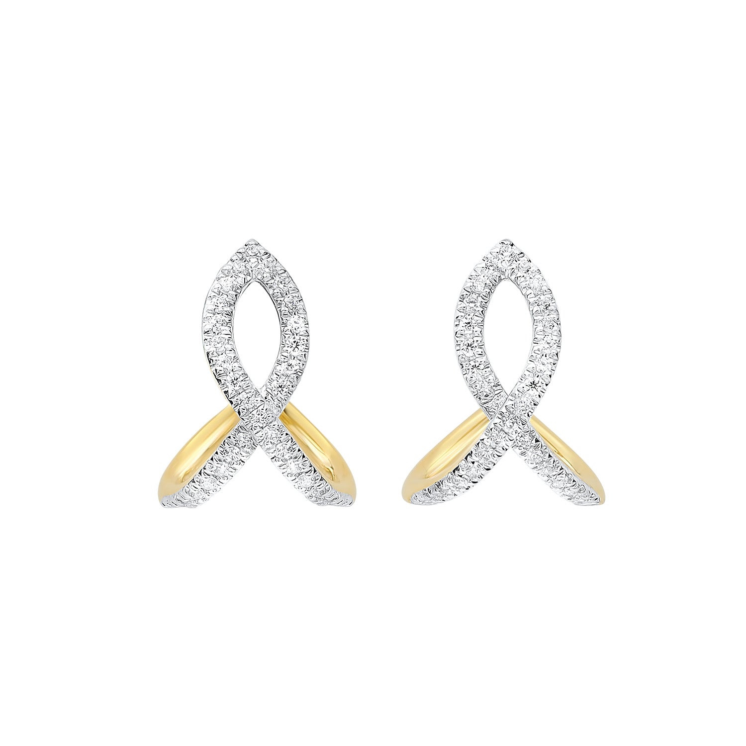 14K Diamond Earrings