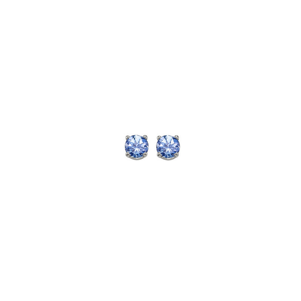 14Kt White Gold Tanzanite (1/5 Ctw) Earring