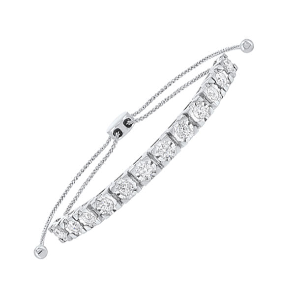 14Kt White Gold Diamond (1 1/2Ctw) Bracelet