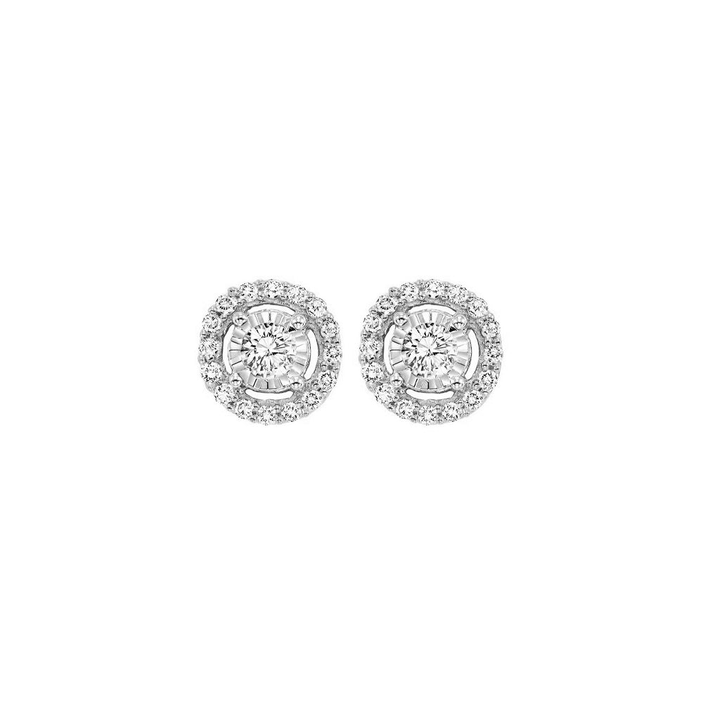 14Kt White Gold Diamond (3/4Ctw) Earring