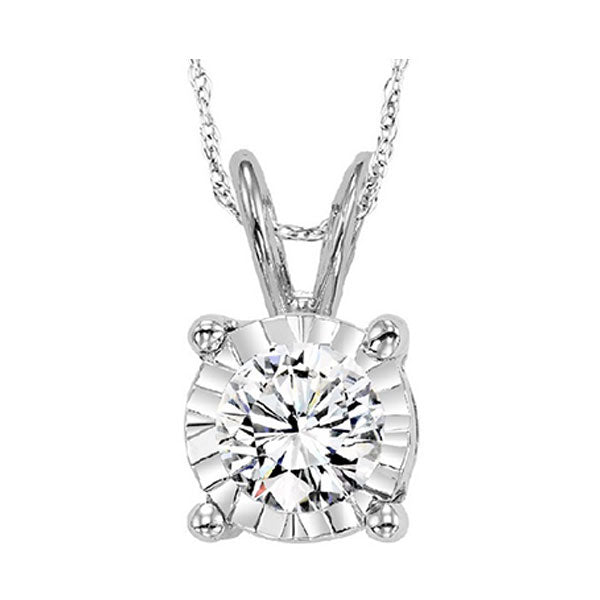 14Kt White Gold Diamond (1Ctw) Pendant