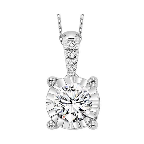 14Kt White Gold Diamond (1Ctw) Pendant