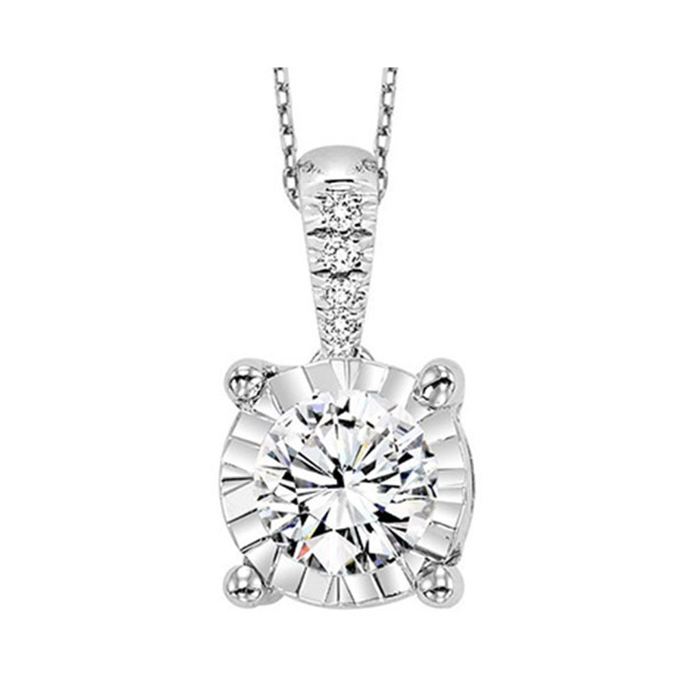 14Kt White Gold Diamond (1/2Ctw) Pendant