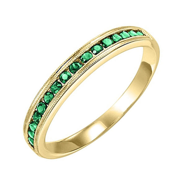 10Kt Yellow Gold Emerald (1/3 Ctw) Ring