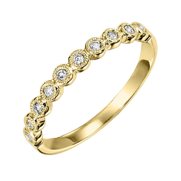 10Kt Yellow Gold Diamond (1/10 Ctw) Band