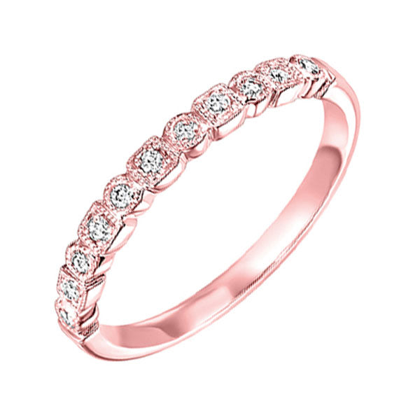 10Kt Rose Gold Diamond (1/8Ctw) Band