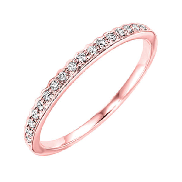 10Kt Rose Gold Diamond (1/8Ctw) Band