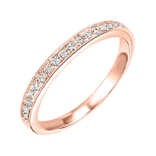 10Kt Rose Gold Diamond (1/8Ctw) Band