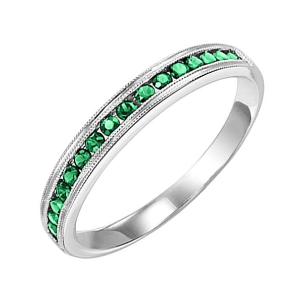 14Kt White Gold Emerald (1/3 Ctw) Ring