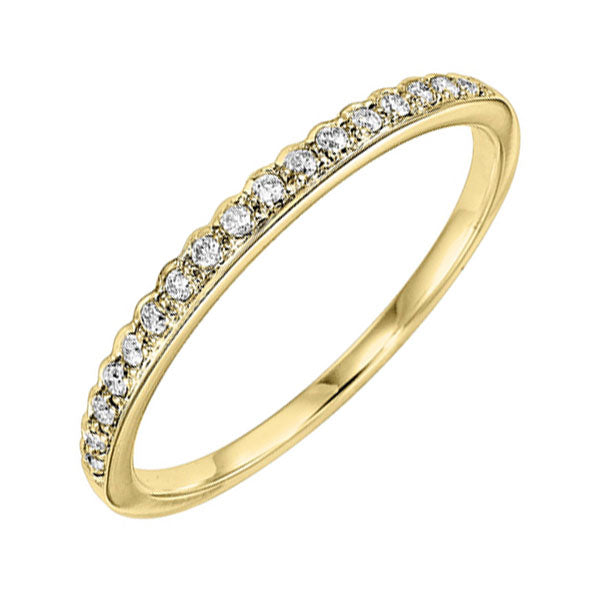 14Kt Yellow Gold Diamond (1/8Ctw) Band