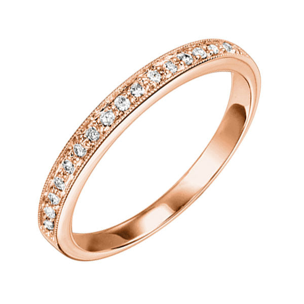 14Kt Rose Gold Diamond (1/8Ctw) Band