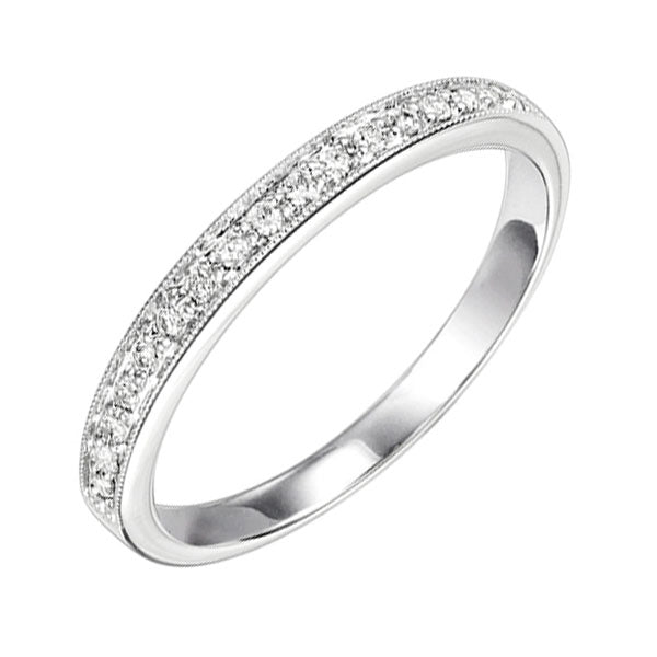 14Kt White Gold Diamond (1/10 Ctw) Ring