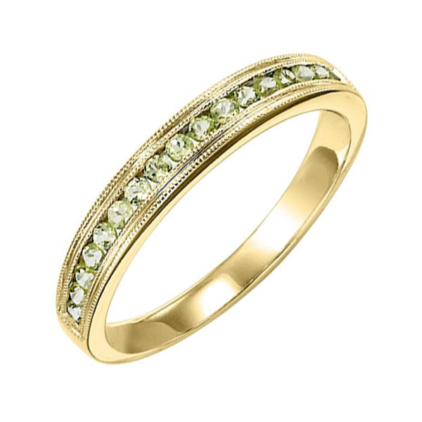 10Kt Yellow Gold Peridot (1/3 Ctw) Ring