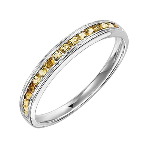 14Kt White Gold Citrine (1/3 Ctw) Ring