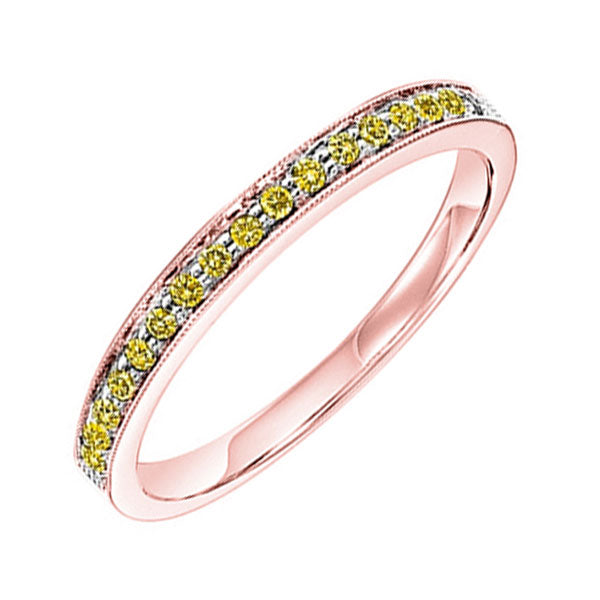 14Kt Pink Gold Diamond(1/8Ctw) Ring