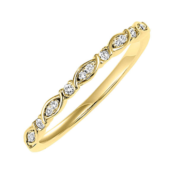 10Kt Yellow Gold Diamond (1/20 Ctw) Band