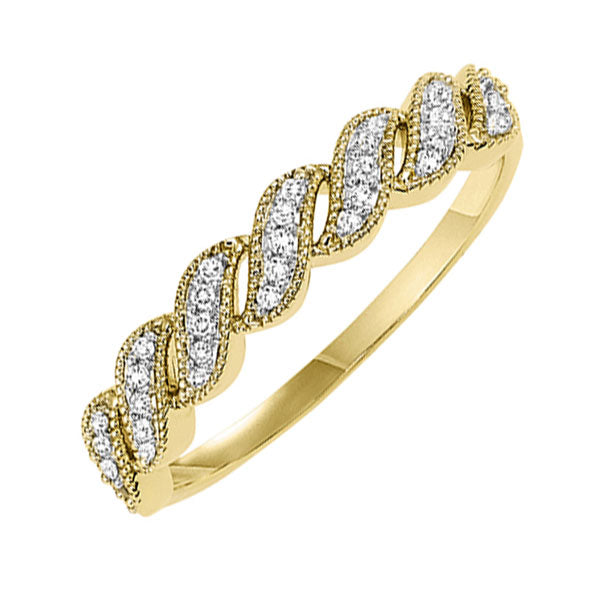 10Kt Yellow Gold Diamond (1/10 Ctw) Band