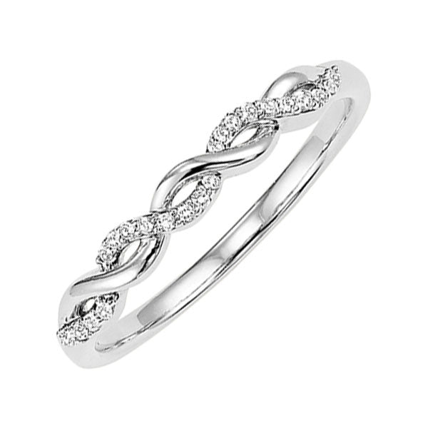 14Kt White Gold Diamond (1/20 Ctw) Ring