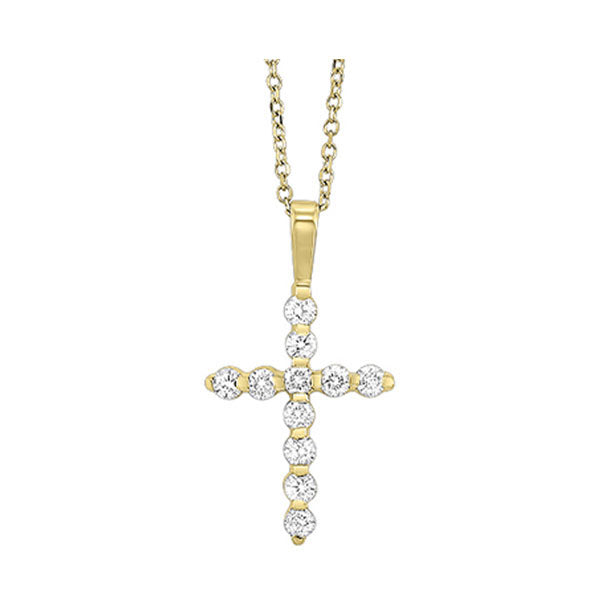 14Kt Yellow Gold Diamond (1/10 Ctw) Pendant