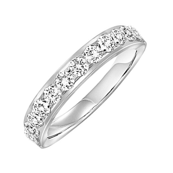 14Kt White Gold Diamond (1/10 Ctw) Band