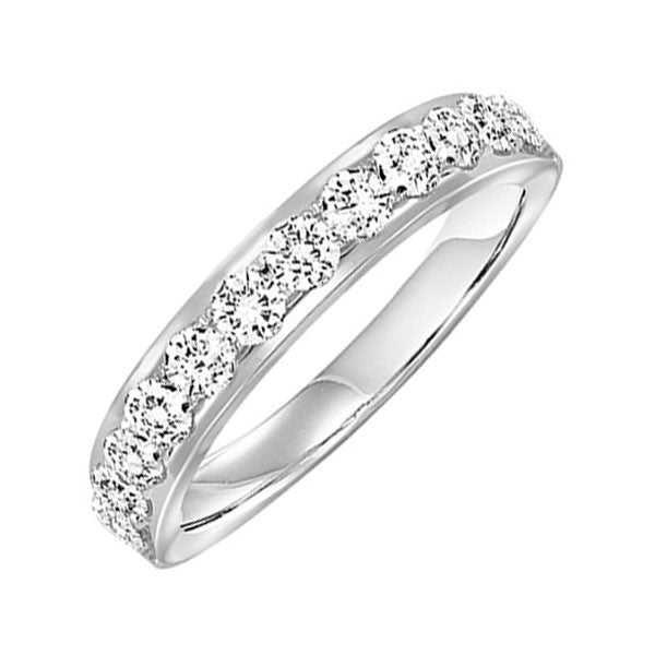 14Kt White Gold Diamond (1/6Ctw) Band