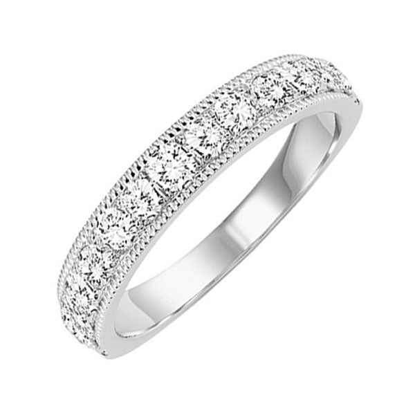 14Kt White Gold Diamond(1/4Ctw) Band