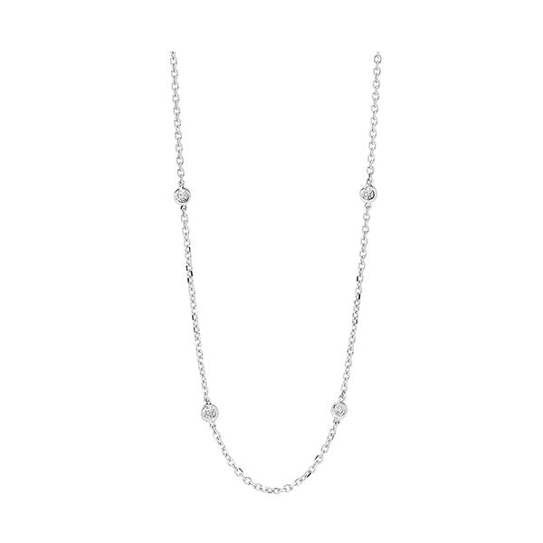 14Kt White Gold Diamond (1 1/2Ctw) Necklace