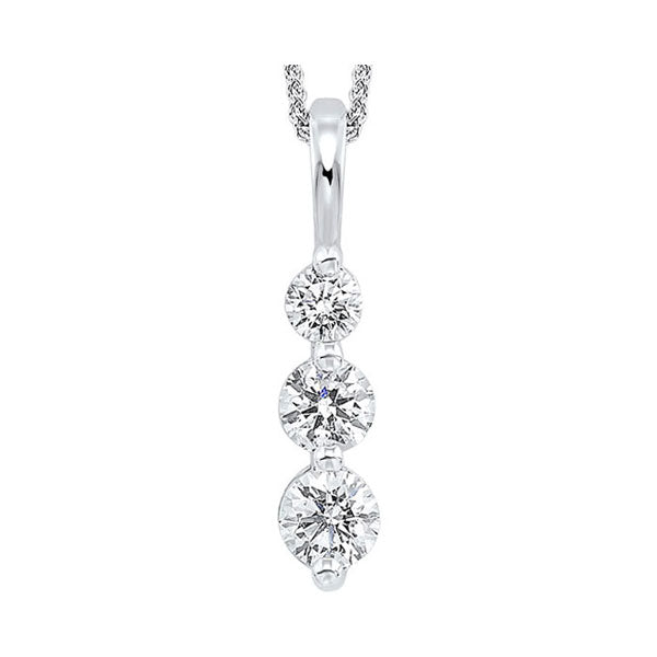 14Kt White Gold Diamond (3/4Ctw) Pendant