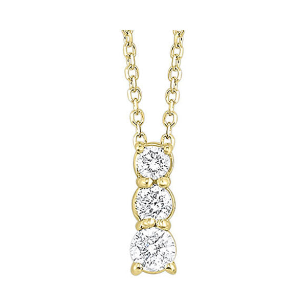 14Kt Yellow Gold Diamond (1/4Ctw) Pendant