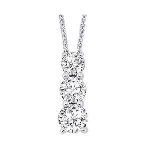 14Kt White Gold Diamond (1Ctw) Pendant