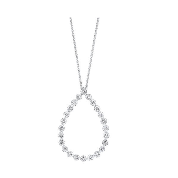 14Kt White Gold Diamond (1Ctw) Pendant