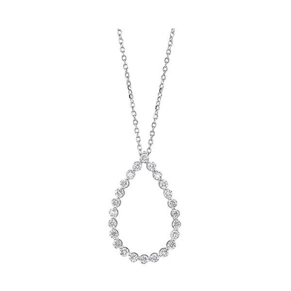 14Kt White Gold Diamond (1/2Ctw) Pendant