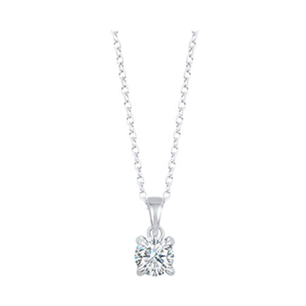 14Kt White Gold Diamond (1/3Ctw) Pendant