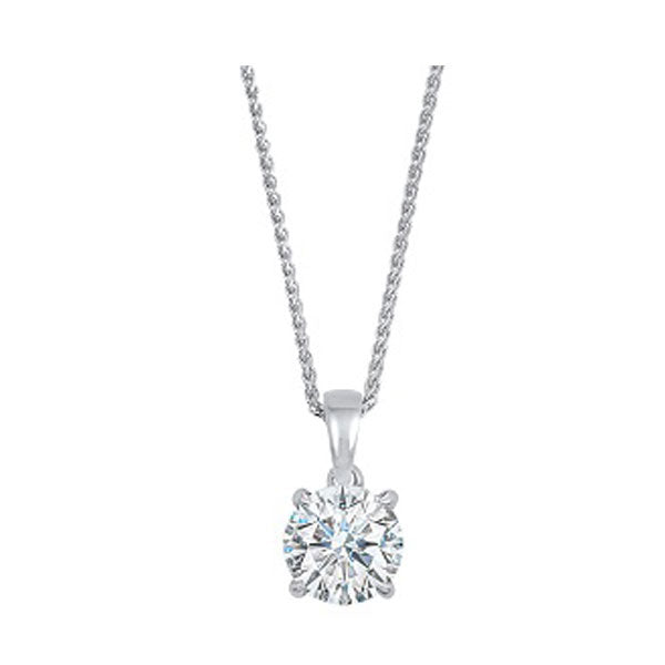 14Kt White Gold Diamond (1Ctw) Pendant