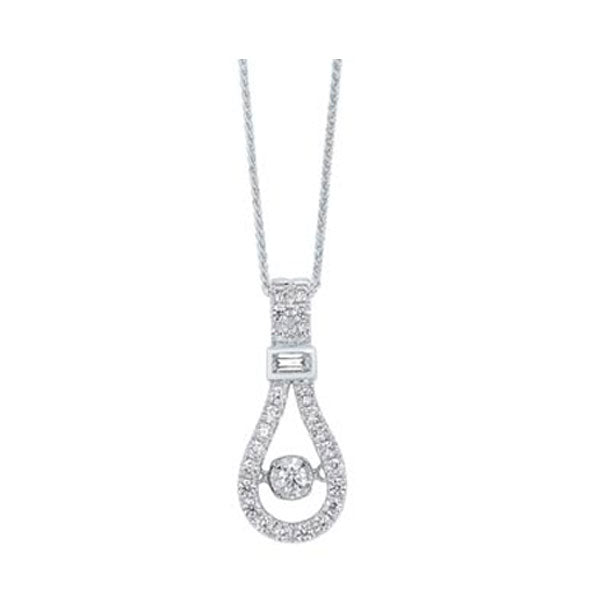 14Kt White Gold Diamond (1/3Ctw) Pendant