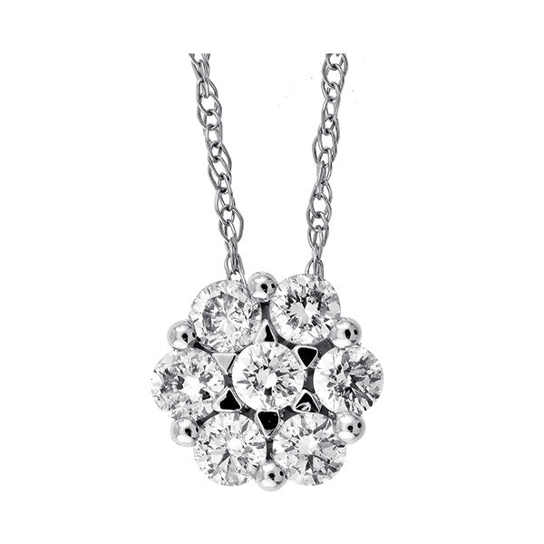 14Kt White Gold Diamond (1/3Ctw) Pendant