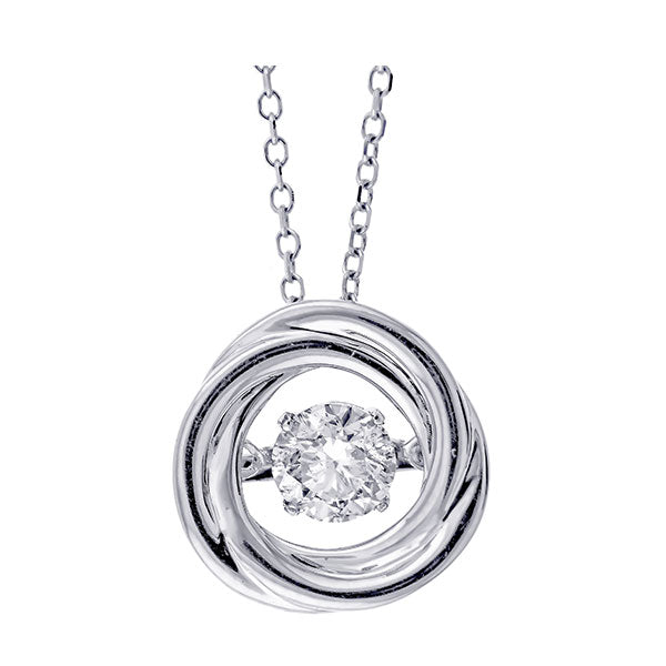 14Kt White Gold Diamond (1/3Ctw) Pendant