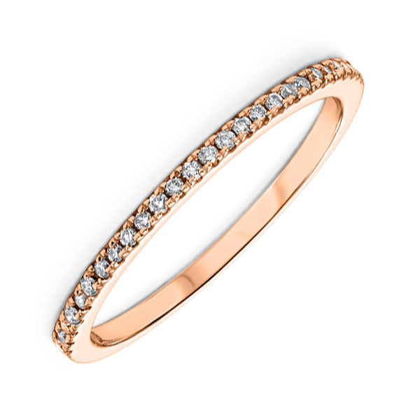 10Kt Rose Gold Diamond (1/8Ctw) Band